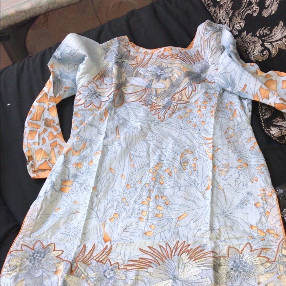 Rungrez lawn suit desi clothes ethnic wear - Picture 4 of 6